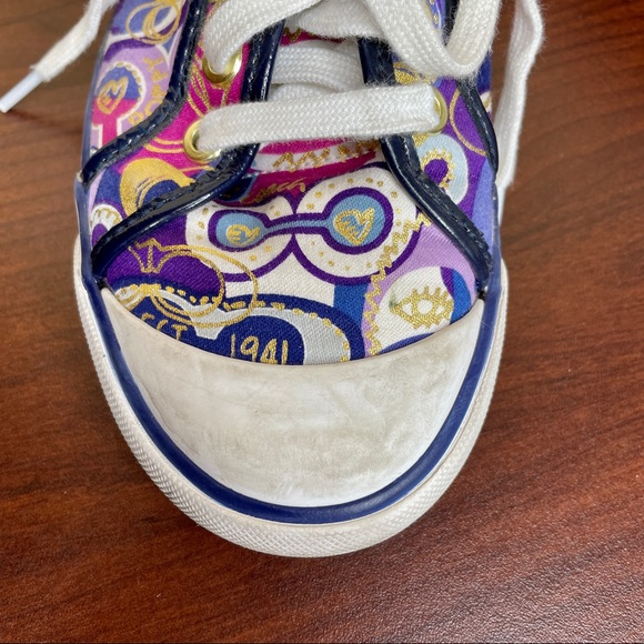 ❌SOLD❌Coach Barrett Poppy Sneaker Size 8 - Picture 5 of 13